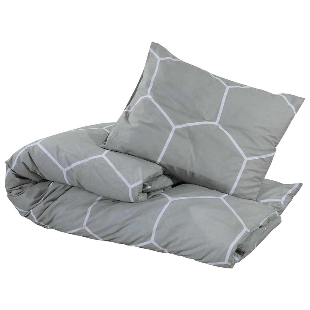 Duvet Cover Cotton Grey 240 x 220 cm Bedding Bed Linen Bedroom Quilt Variant 4