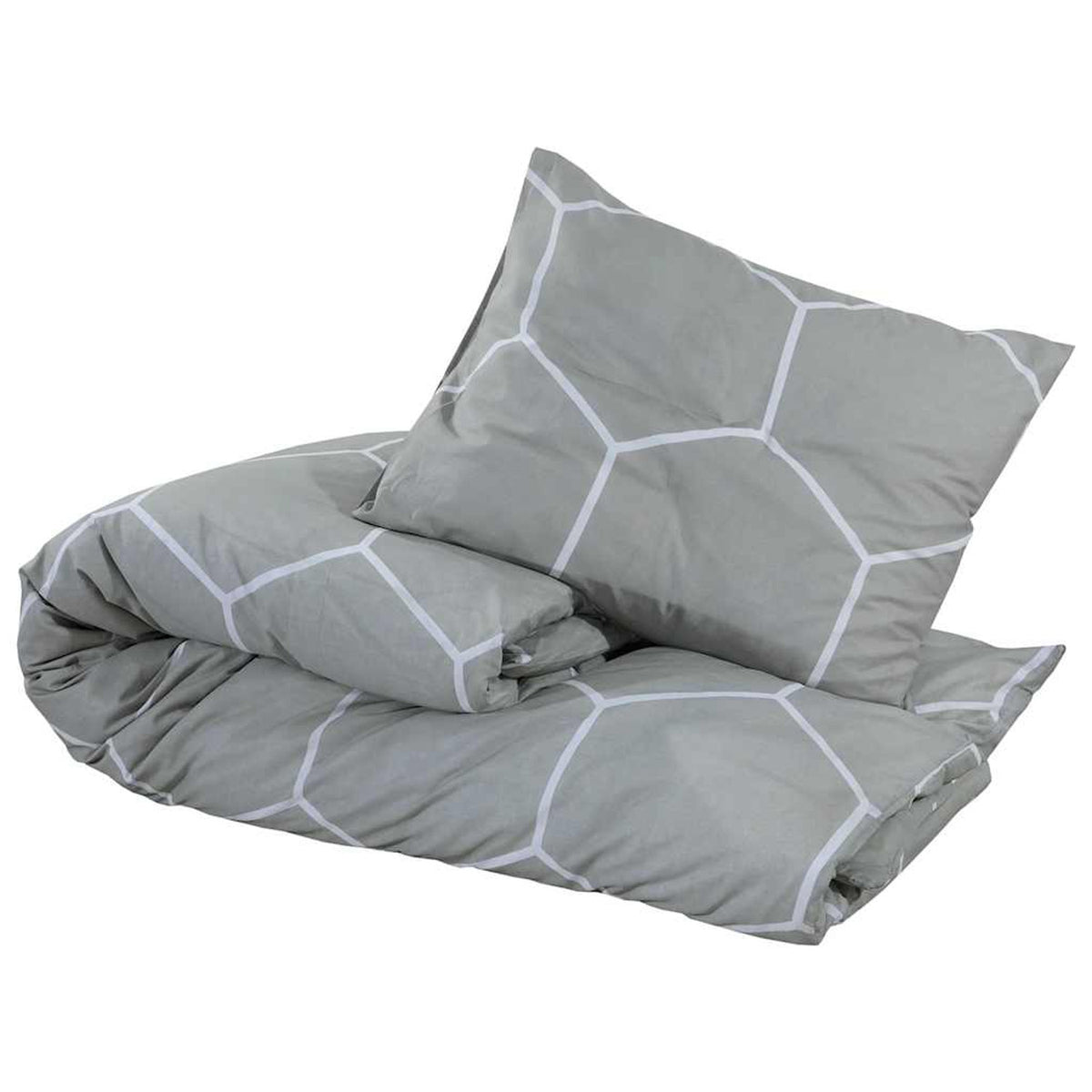 Duvet Cover Cotton Grey 240 x 220 cm Bedding Bed Linen Bedroom Quilt Variant 4