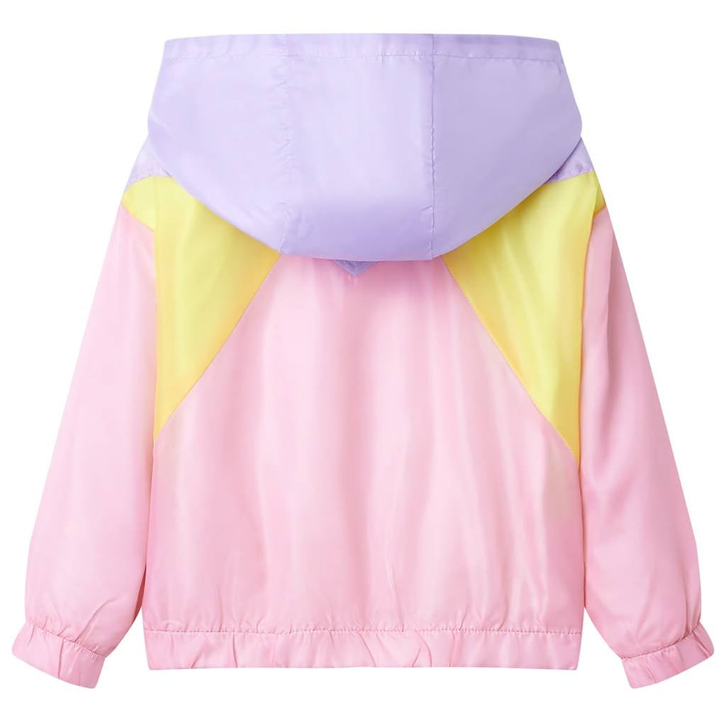 Kids'Hooded Jacket Polyester Light Pink 116 Kids' Outerwear Zip Multicolour