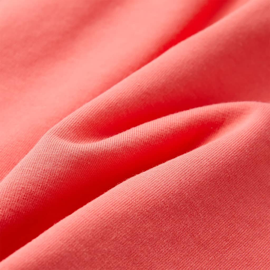 Dress Cotton Coral 104 Kids' Dresses Kids' Dresse Kids'Dress Drawstring 104