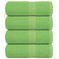 Towel Cotton Apple Green 30 x 30 cm Bathroom Bath Linen Home Towels 4 pcs Wash