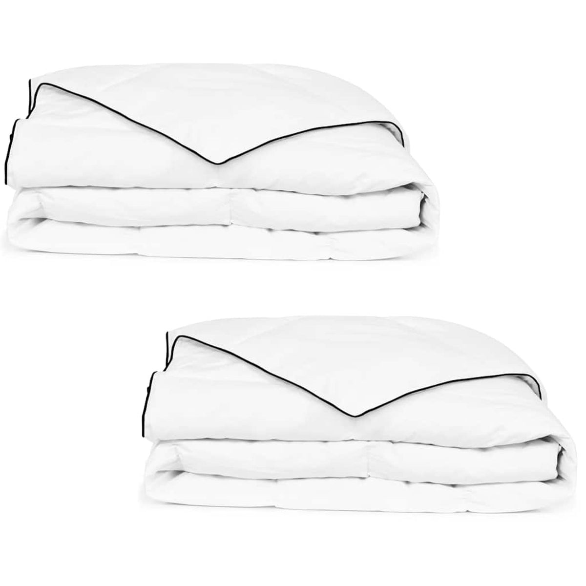 Duvet Feathers White 200 x 140 cm Quilt Bedding Bedroom Quilts & Duvets 2 pcs