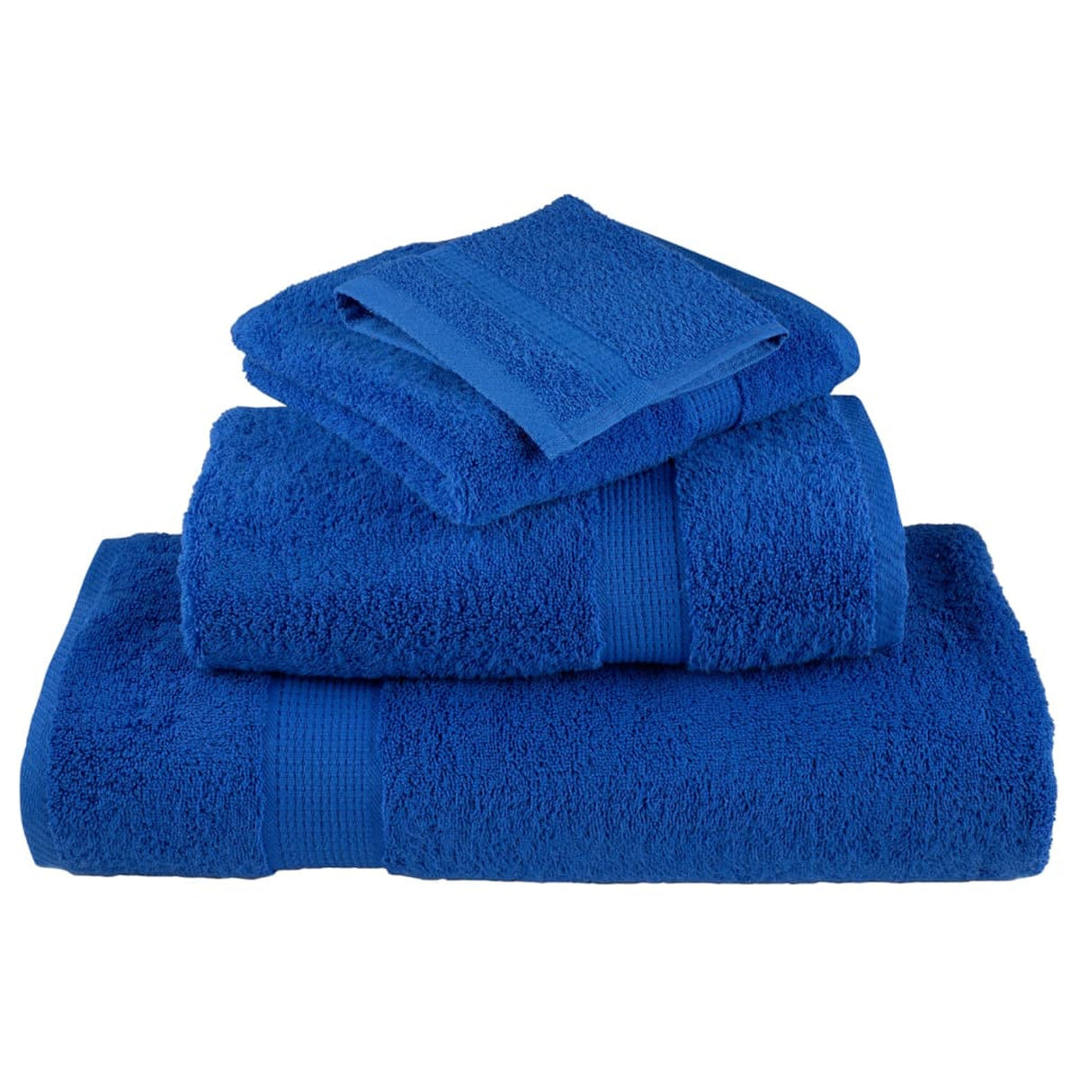 Towel Cotton Blue 150 x 100 cm Bathroom Bath Linen Home Towels 2 pcs Variant 2