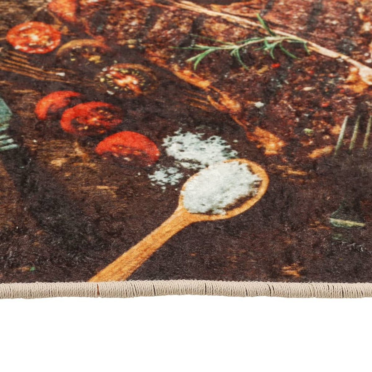 Rug Polyester Multicolour 60 x 0.4 x 180 cm Floor Mat Home Decor Variant 3