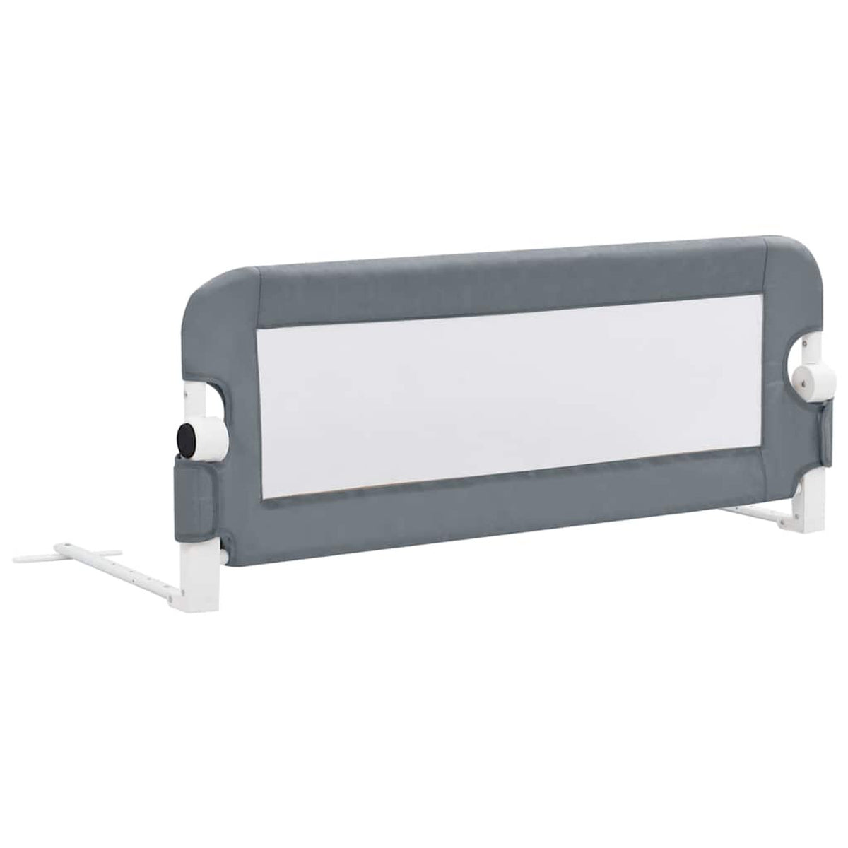 Toddler Safety Bed Rail Polyester Grey 102 x 40.5 x 42 cm Child Bed Guard 5x42cm