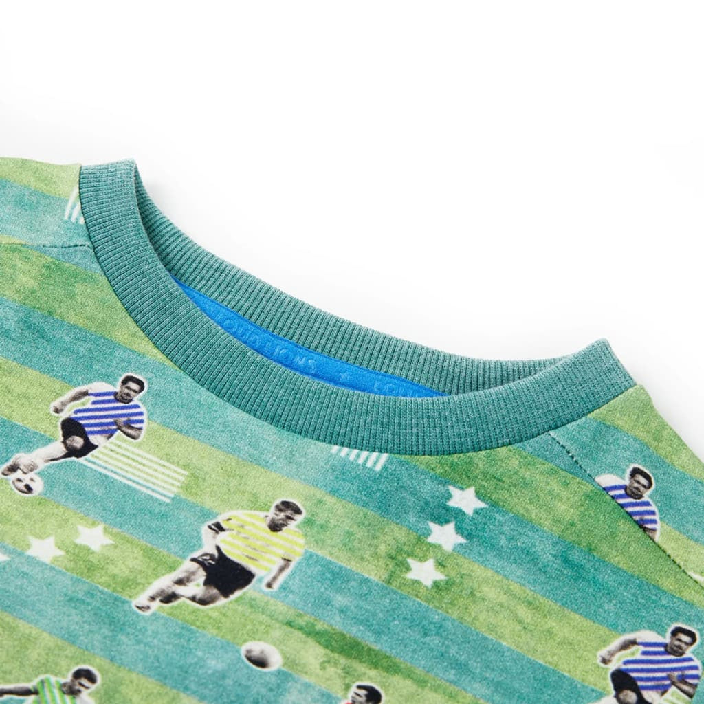 Sweatshirt Cotton Light Green Melange 140 Kids Clothing Children's Variant 2