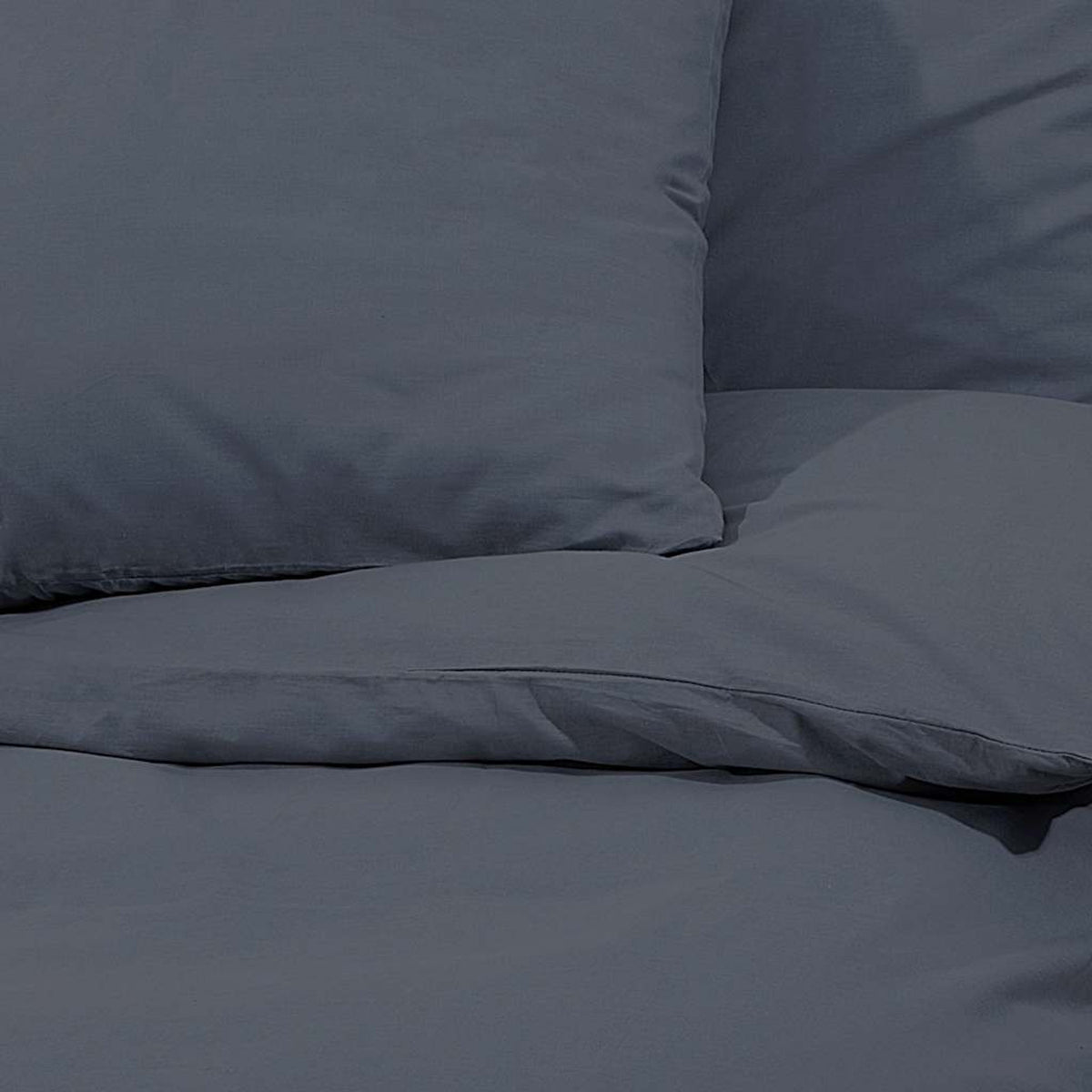Duvet Cover Cotton Anthracite 200 x 135 cm Bedding Bed Linen Bedroom Variant 2