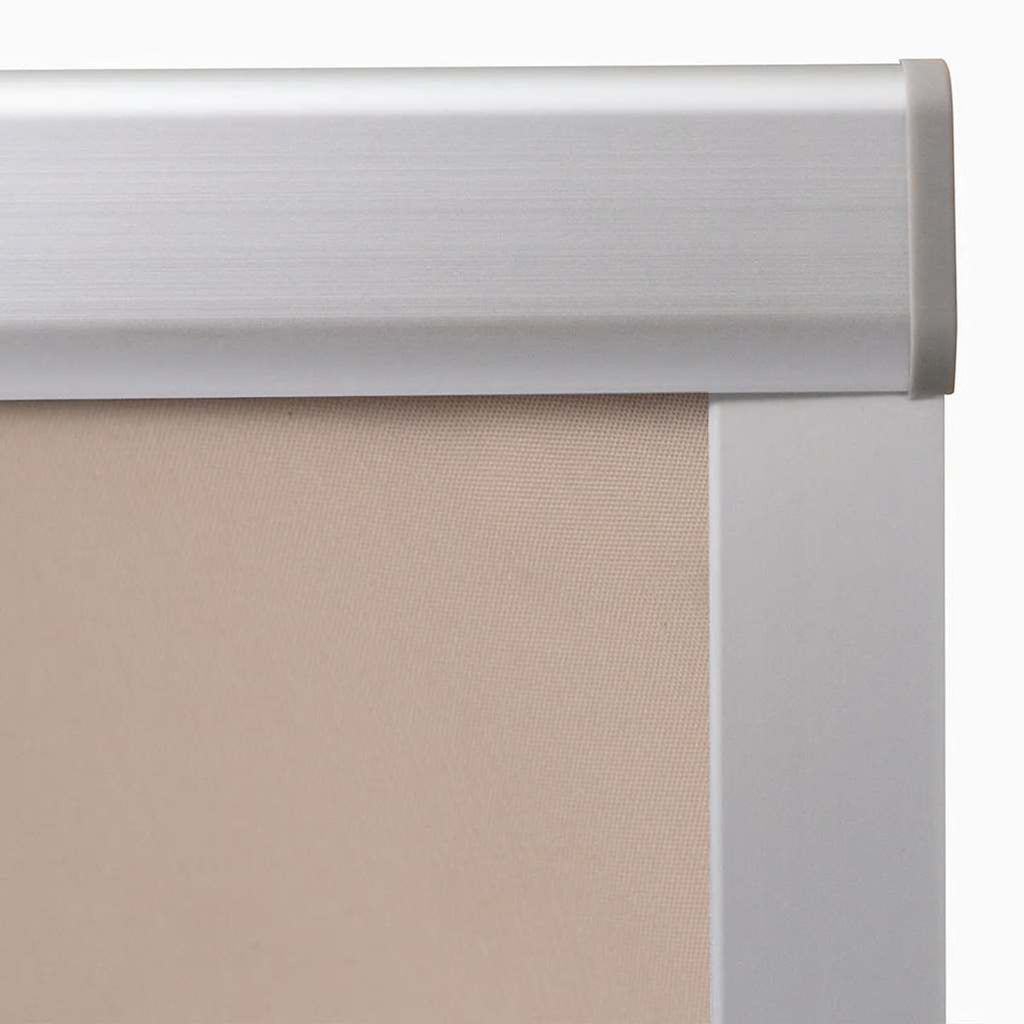 Roller Blind Blackout Fabric Beige 60.3 x 140 cm Window Shade Window Covering