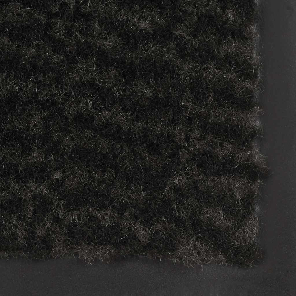 Dust Control Mat Rectangular Tufted Tufted Fabric With A Flexibl Black 120 x
