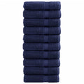 Towel Cotton Navy Blue 100 x 50 cm Bathroom Bath Linen Home Towels Variant 2