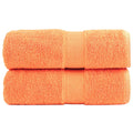 Towel Cotton Orange 30 x 30 cm Bathroom Bath Linen Home Towels 2 pcs Variant 2