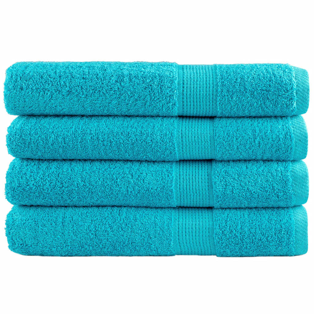 Towel Cotton Turquoise 200 x 80 cm Bathroom Bath Linen Home Towels 4 Variant 2