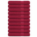 Towel Cotton Bordeaux 200 x 80 cm Bathroom Bath Linen Home Towels 10 pcs Sauna