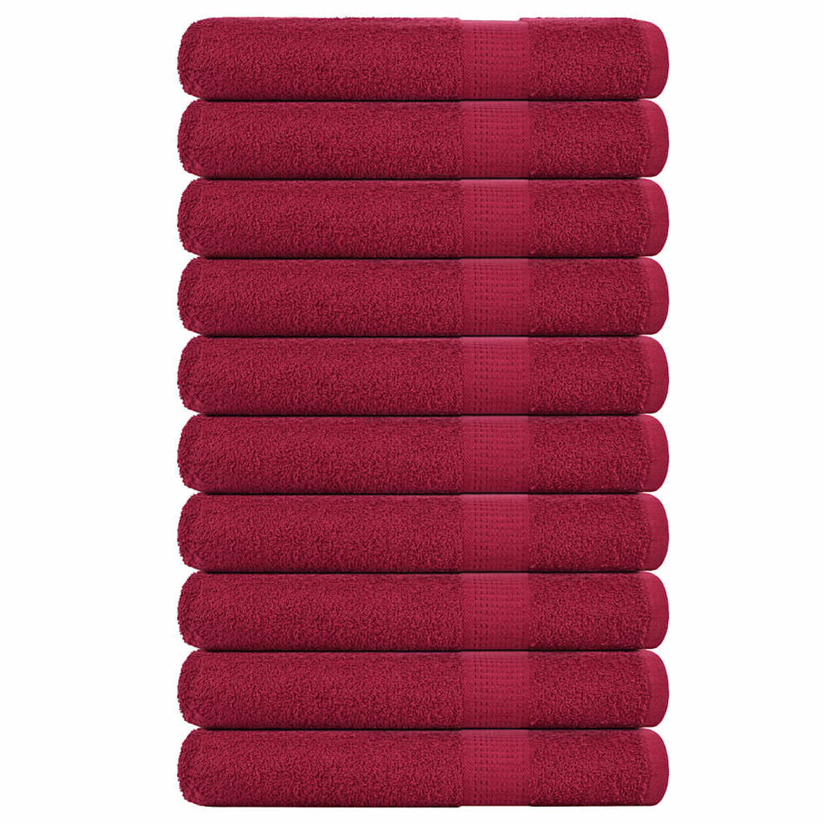 Towel Cotton Bordeaux 200 x 80 cm Bathroom Bath Linen Home Towels 10 pcs Sauna