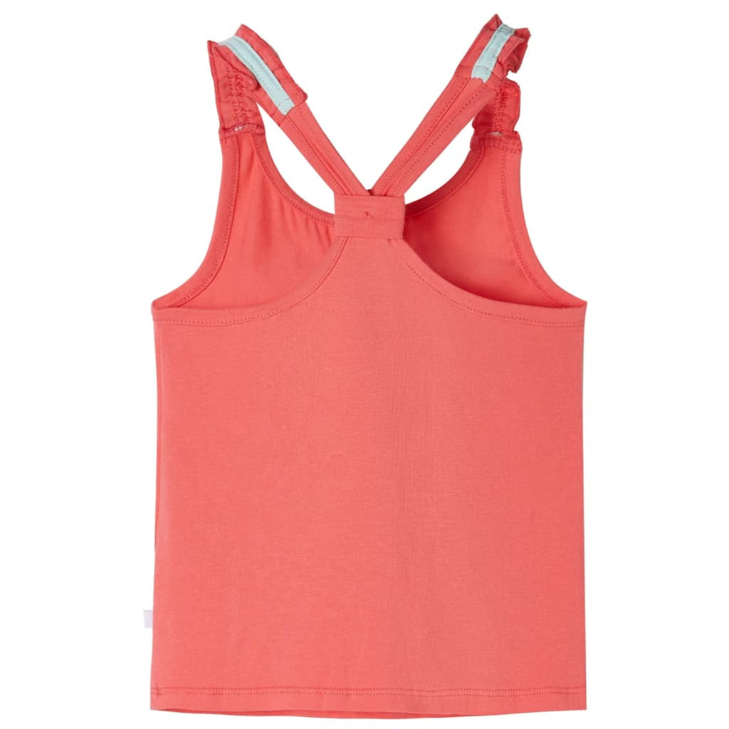 Kids'Tank Top Coral Cotton 128 Kids Clothing Children's Wear Kids Fashion 128