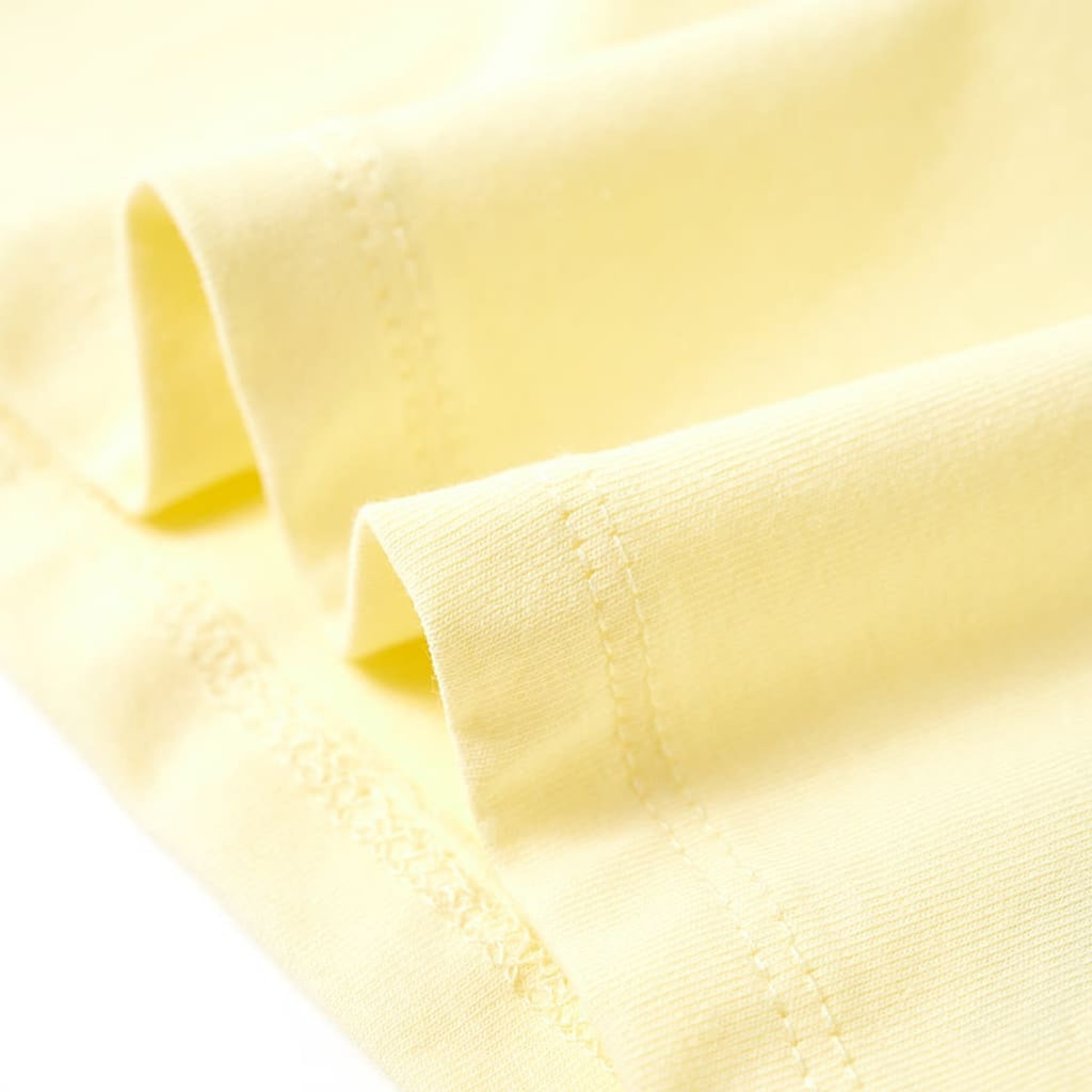 Kids T-Shirt Cotton Soft Yellow 128 Children's Top Kids Clothing Kids Wear 128