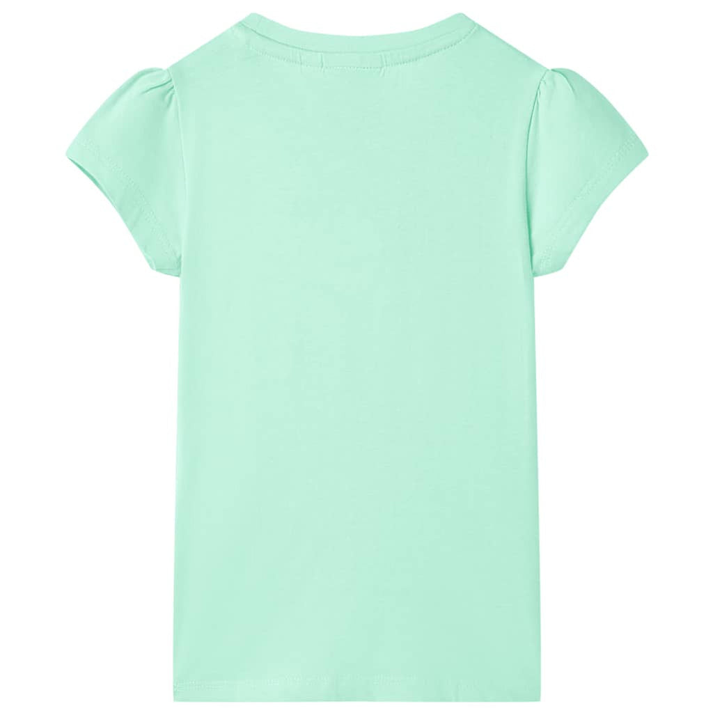 Kids T-Shirt Cotton Bright Green 116 Children's Top Kids Clothing Kids Wear