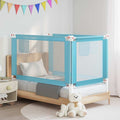 Toddler Safety Bed Rail Fabric (100% Polyester) Blue 140 x 25 x 95 cm Bedguard