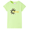 Kids T-Shirt Cotton Neon Yellow 116 Children's Top Kids Clothing Variant 2