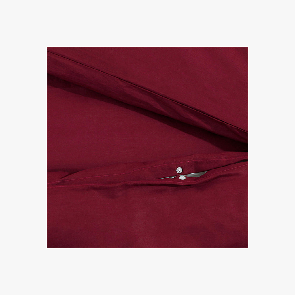 Duvet Cover Cotton Bordeaux 200 x 200 cm Bedding Bed Linen Bedroom Variant 4