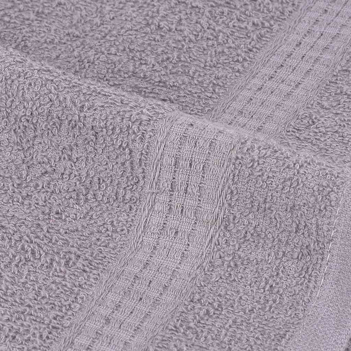 Towel Cotton Grey 100 x 50 cm Bathroom Bath Linen Home Towels 2 pcs Hand