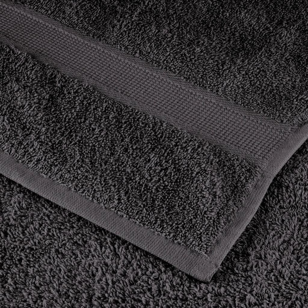 Towel Cotton Anthracite 50 x 30 cm Bathroom Bath Linen Home Towels 2 Variant 2