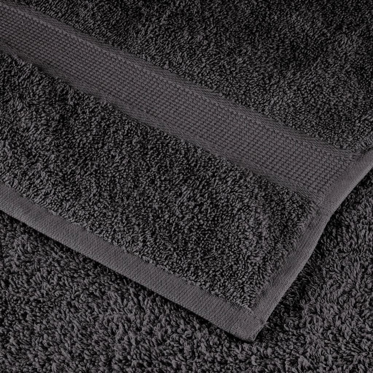 Towel Cotton Anthracite 50 x 30 cm Bathroom Bath Linen Home Towels 2 Variant 2