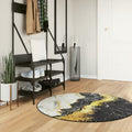 Rug Polyester Multicolour 120 x 120 x 0.4 cm Floor Mat Home Decor Variant 2