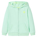 Sweatshirt Cotton Bright Green 116 Kids Clothing Children's Top Kids Wear Zip
