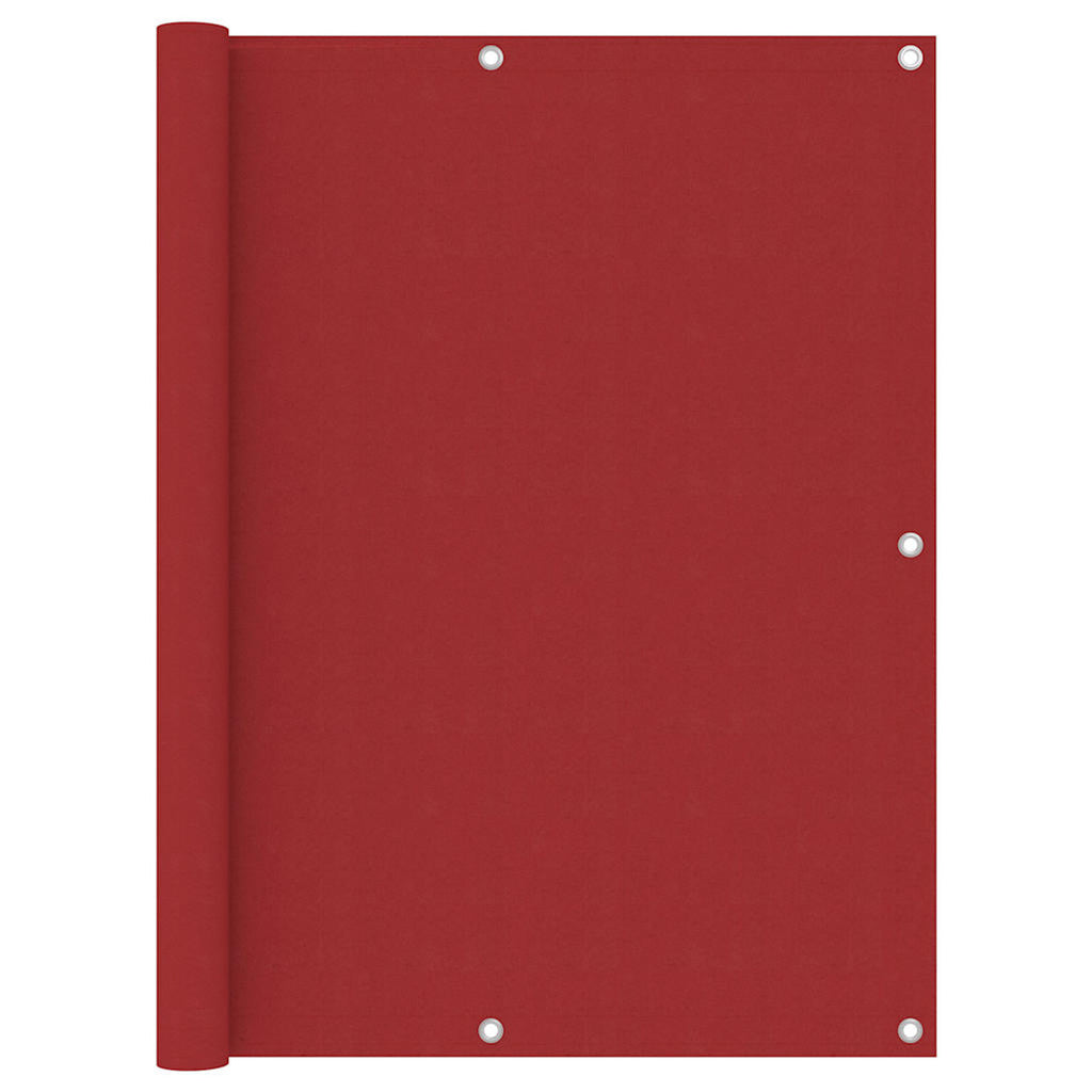 Balcony Screen Oxford Fabric Red Waterproof UV Resistant 120 x 400 cm Sunshade