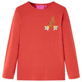 Kids T-Shirt Cotton Burnt Red 92 Children's Top Kids Clothing Kids Variant 2