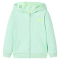 Sweatshirt Cotton Bright Green 104 Kids Clothing Children's Top Kids Wear Zip