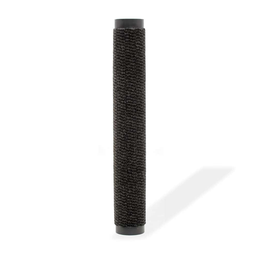 Dust Control Mat Rectangular Tufted Tufted Fabric With A Flexibl Black 60 x 40
