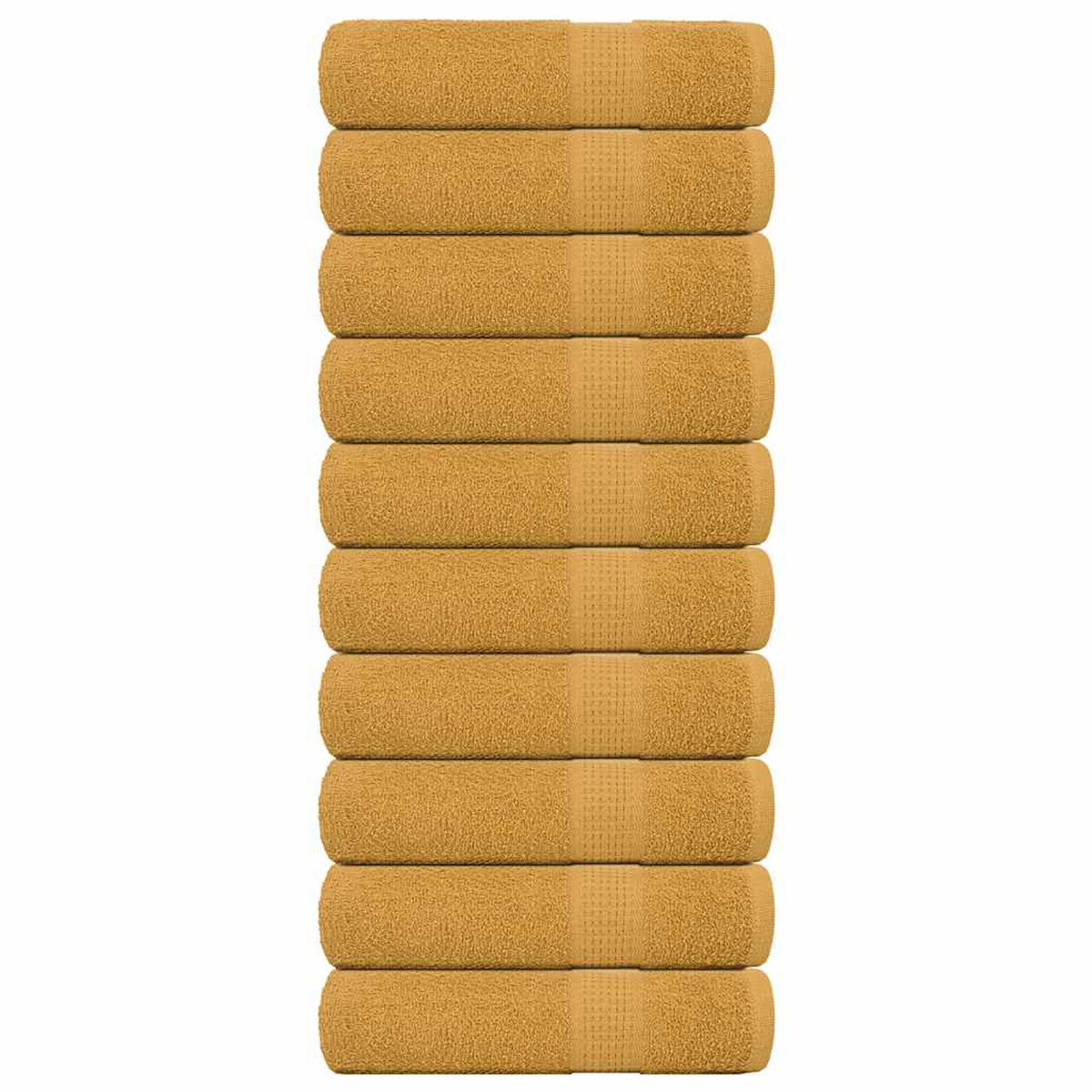 Towel Cotton Gold 100 x 50 cm Bathroom Bath Linen Home Towels 10 pcs Hand