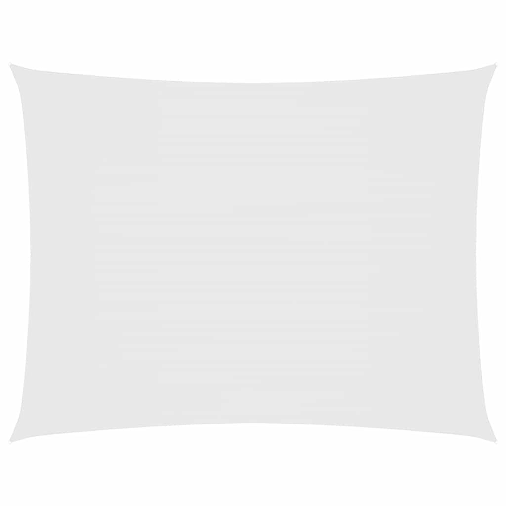 Sunshade Sail Oxford Fabric White Water Resistant UV Resistant 300 x 600 cm