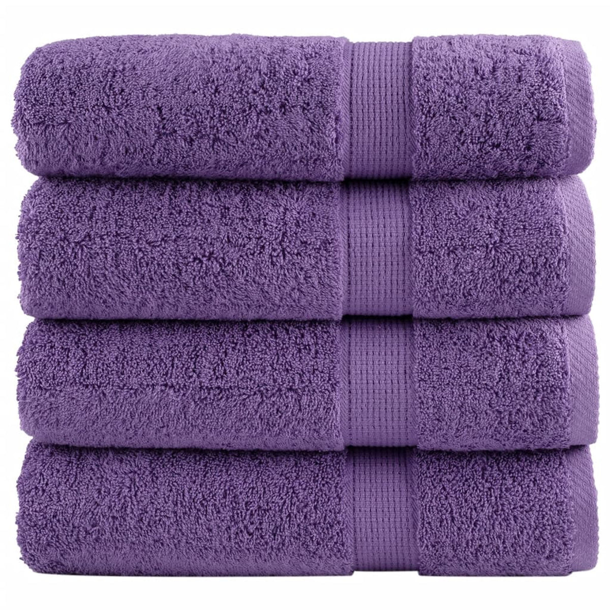 Towel Cotton Purple 150 x 100 cm Bathroom Bath Linen Home Towels 4 Variant 2