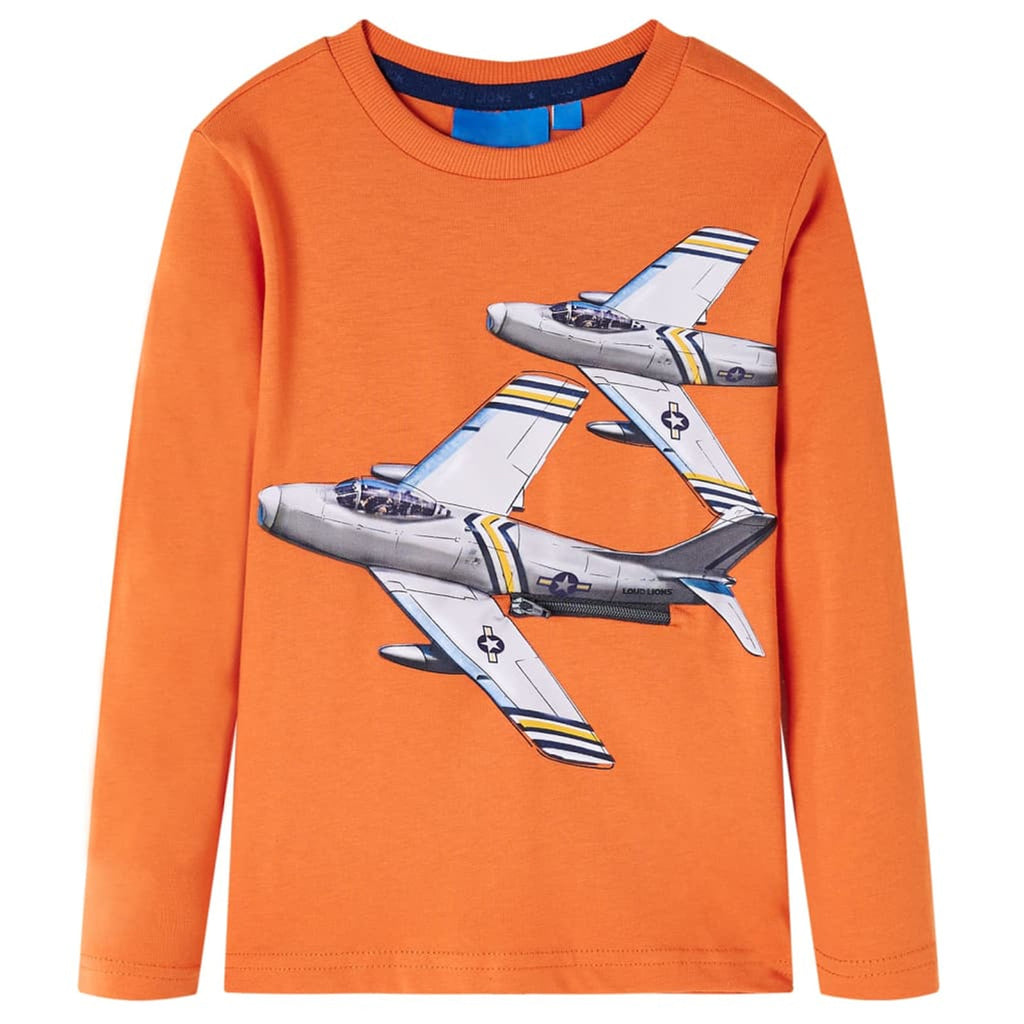 Kids T-Shirt Cotton Dark Orange 92 Children's Top Kids Clothing Kids Variant 3