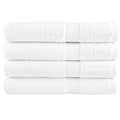 Towel Cotton White 200 x 100 cm Bathroom Bath Linen Home Towels 4 pcs SOLUND