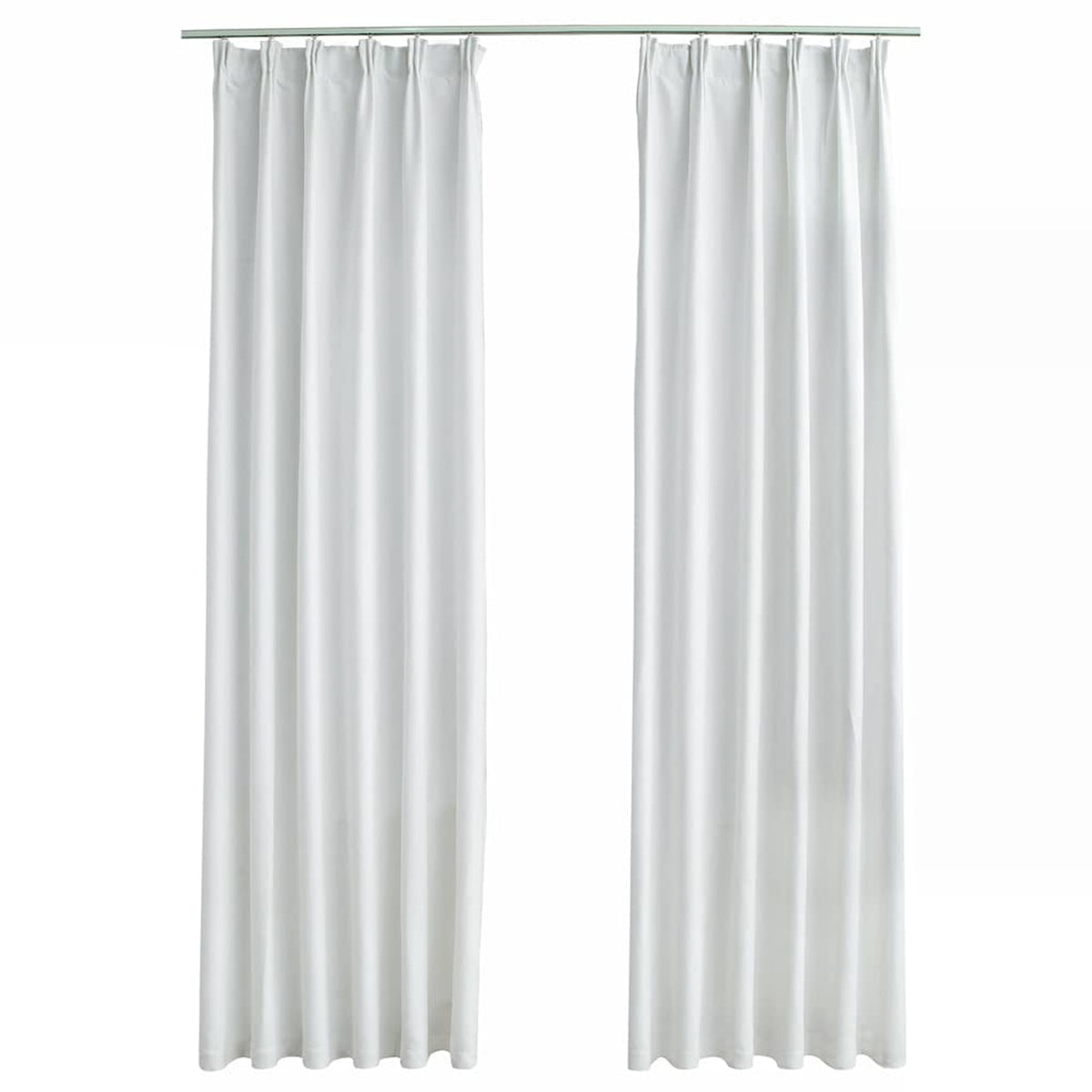 Blackout Curtain Polyester Off White 140 x 225 cm Window Dressing Variant 2