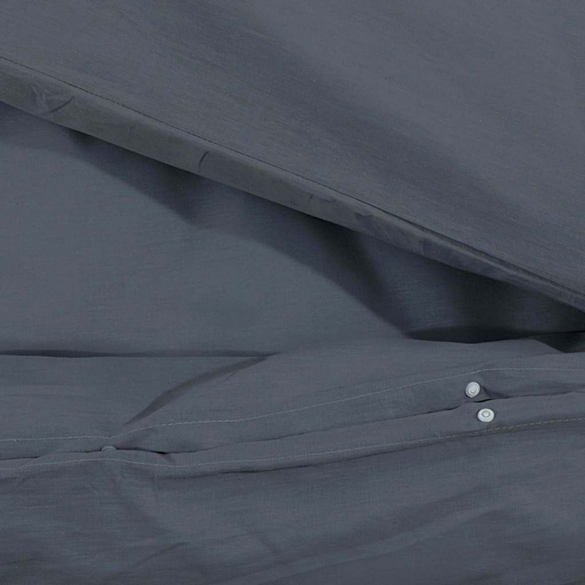 Duvet Cover Cotton Anthracite 200 x 140 cm Bedding Bed Linen Bedroom Variant 2