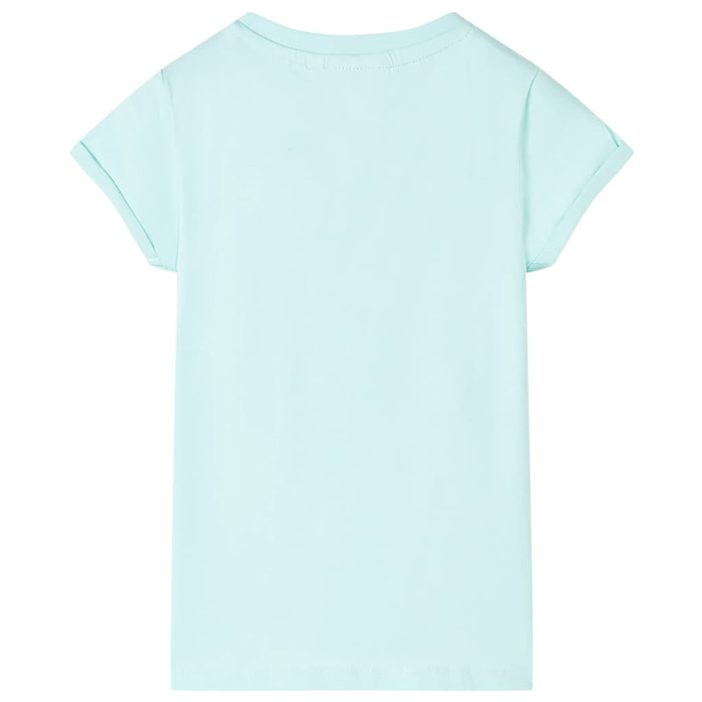 Kids T-Shirt Cotton Light Aqua 128 Children's Top Kids Clothing Kids Variant 3