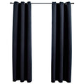 Blackout Curtain Fabric (100% Polyester) Black 94 x 213.4 cm Window Dressing
