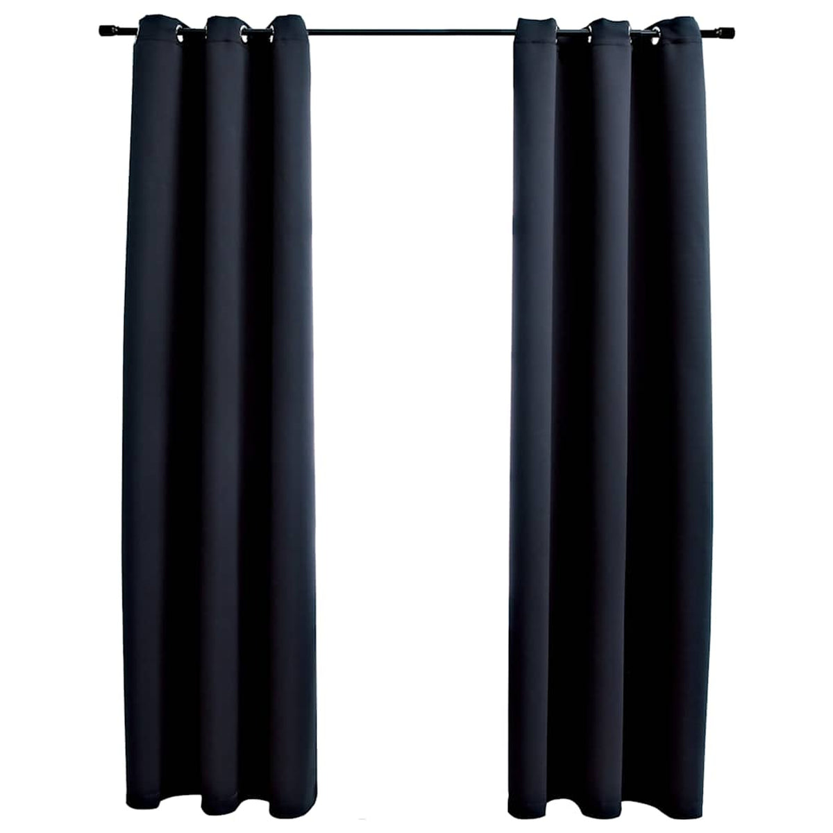 Blackout Curtain Fabric (100% Polyester) Black 94 x 213.4 cm Window Dressing