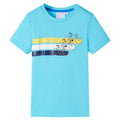 Kids T-Shirt Cotton Aqua 140 Children's Top Kids Clothing Kids Wear Variant 3