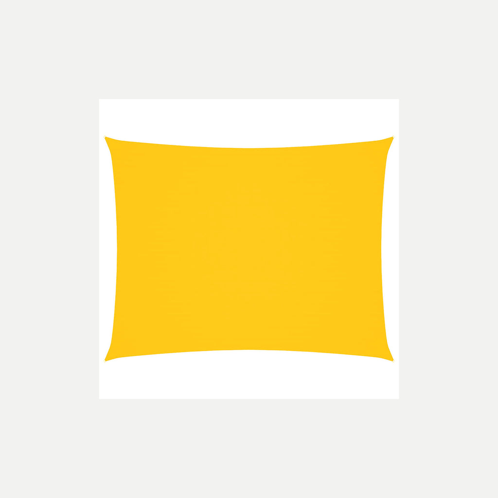 Sunshade Sail Oxford Fabric Yellow Water Resistant UV Resistant 500 x 700 cm