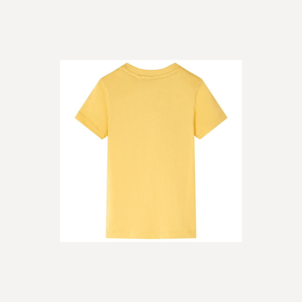 Kids T-Shirt Cotton Light Ochre 128 Children's Top Kids Clothing Kids Wear 128
