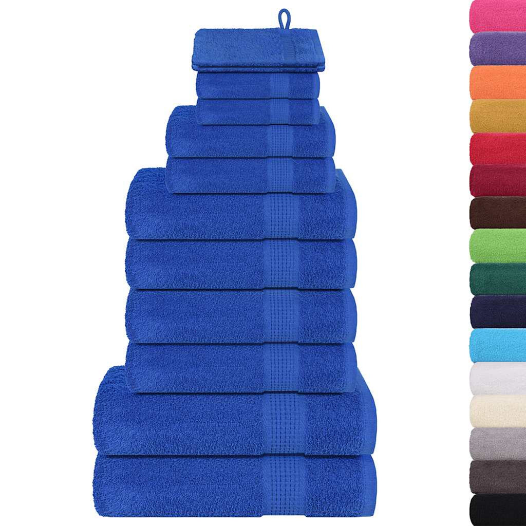 Towel Cotton Blue 15 x 21 cm Bathroom Bath Linen Home Bath Towels & Flannels