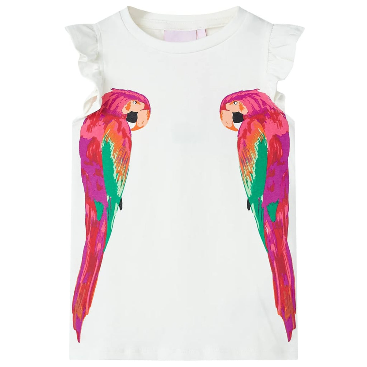 Kids T-Shirt Cotton Ecru 116 Children's Top Kids Clothing Kids Wear Kids' Tops