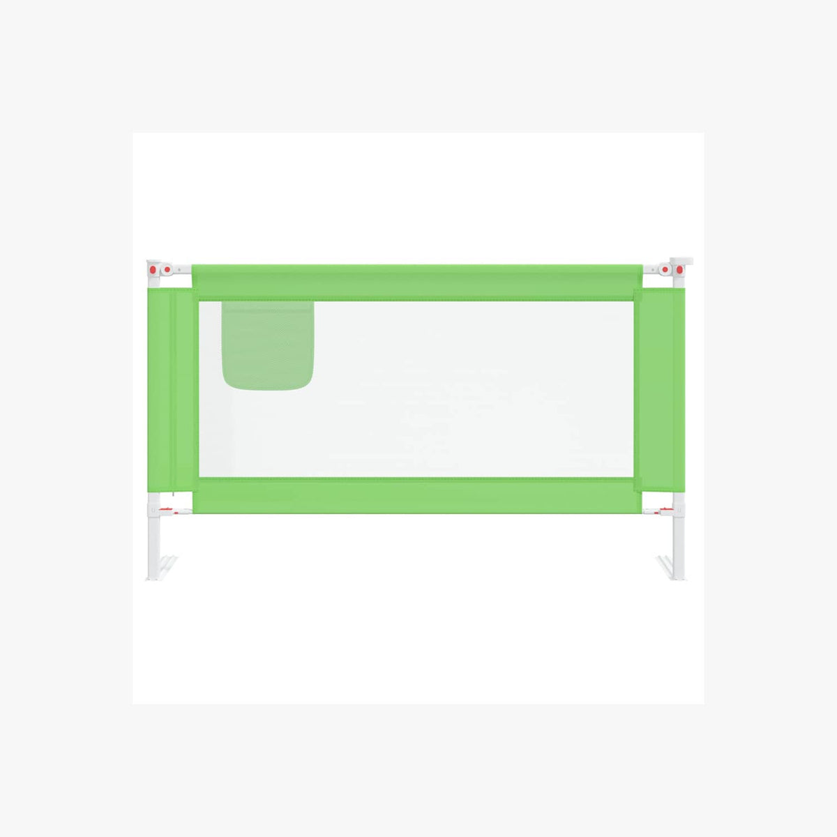 Toddler Safety Bed Rail Fabric (100% Polyester) Green 140 x 25 x 95 cm