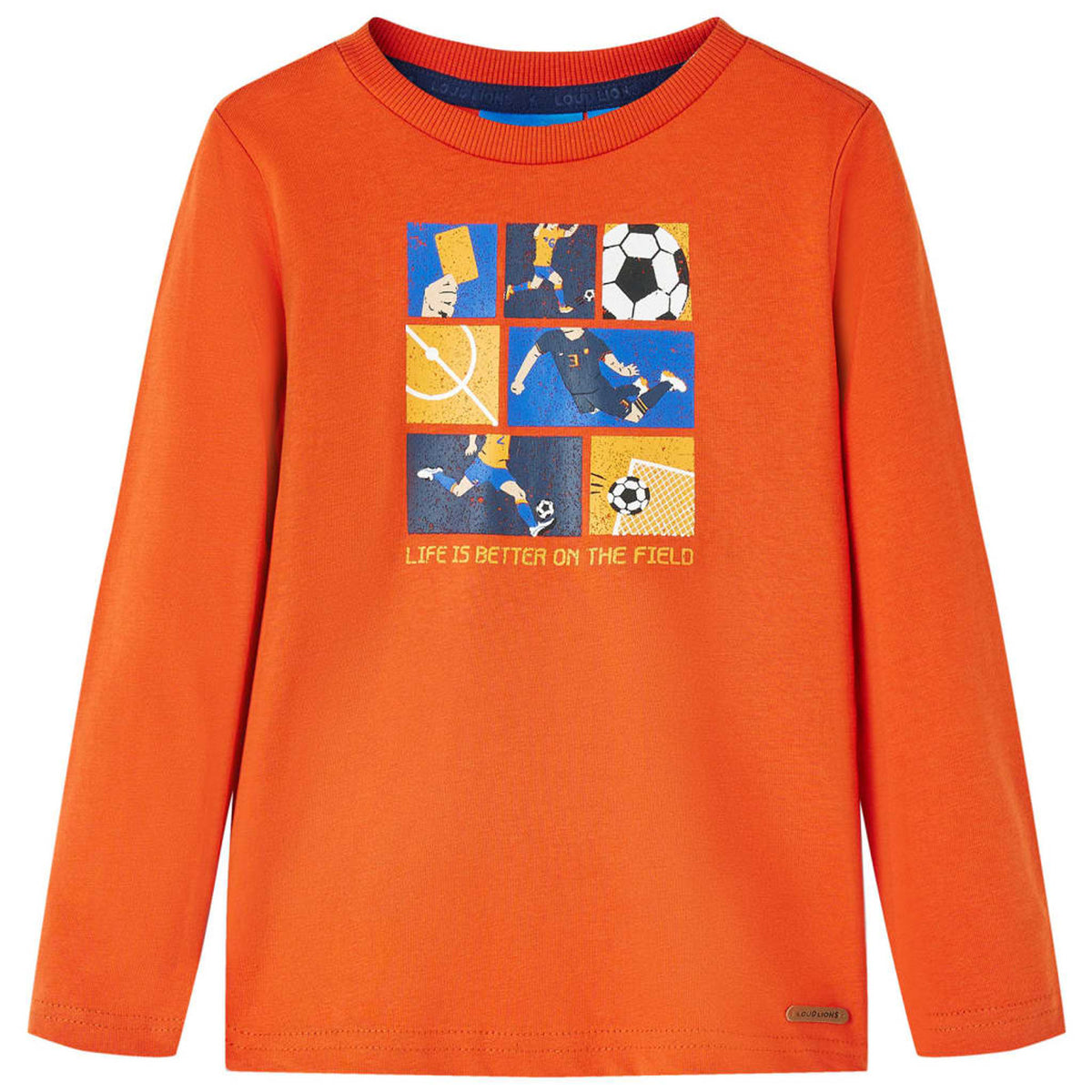 Kids T-Shirt Cotton Orange 128 Children's Top Kids Clothing Kids Wear Kids'